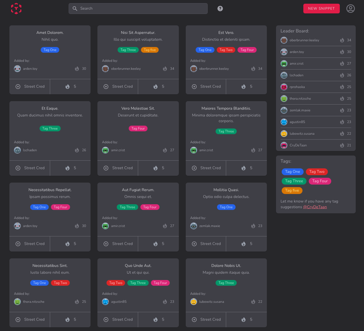 Wannabes - My Simple Snippet sharing framework and community